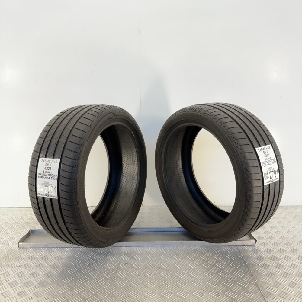 Gomme Usate 245 40 R19 98Y Bridgestone Turanza T005 71% Estive - immagine 11