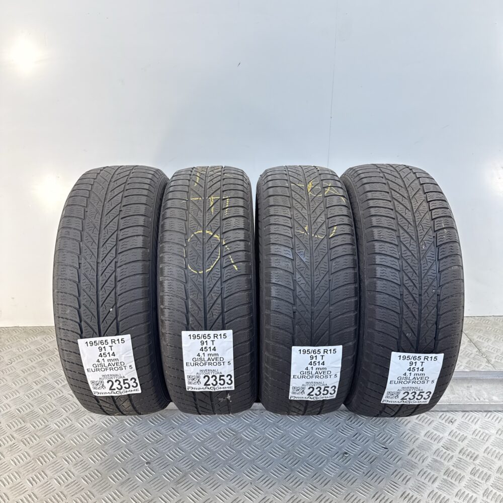 Gomme Usate 195 65 R15 91T Gislaved Eurofrost 5 Invernali