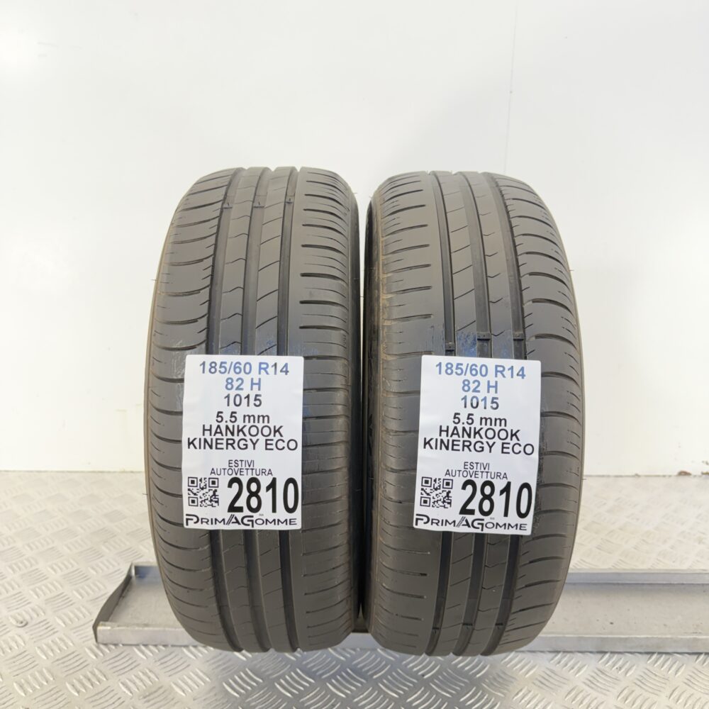 Gomme Usate 185 60 R14 82H Hankook Kinergy Eco 79% Estive - immagine 4