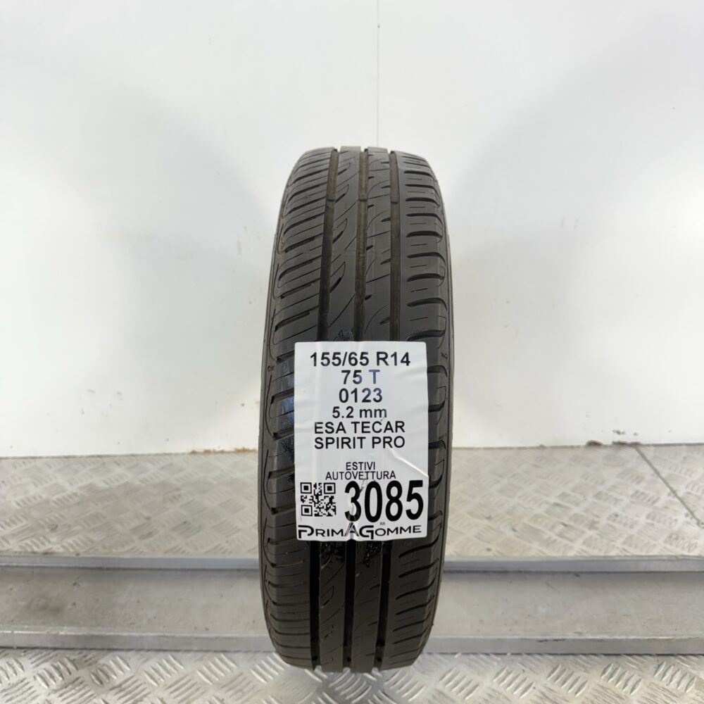 Gomma Usata 155 65 R14 75T Esa Tecar Spirit Pro 74% Estivo