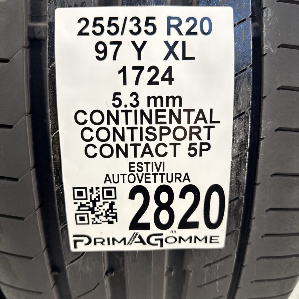 Gomme Usate 255 35 R20 XL 97Y Continental ContiSport Contact 5P 76% Estive - immagine 3