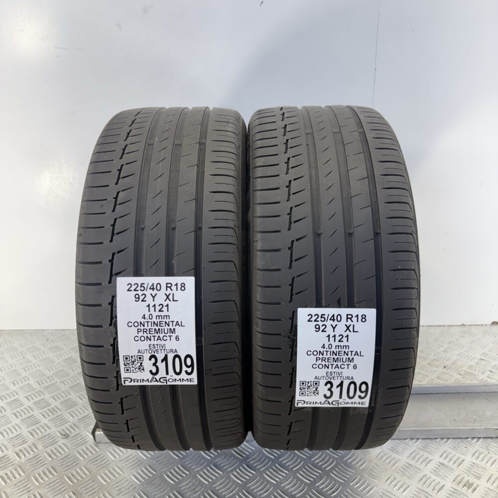 Gomme Usate 225 40 R18 XL 92Y Continental Premium Contact 6 Estive - immagine 4