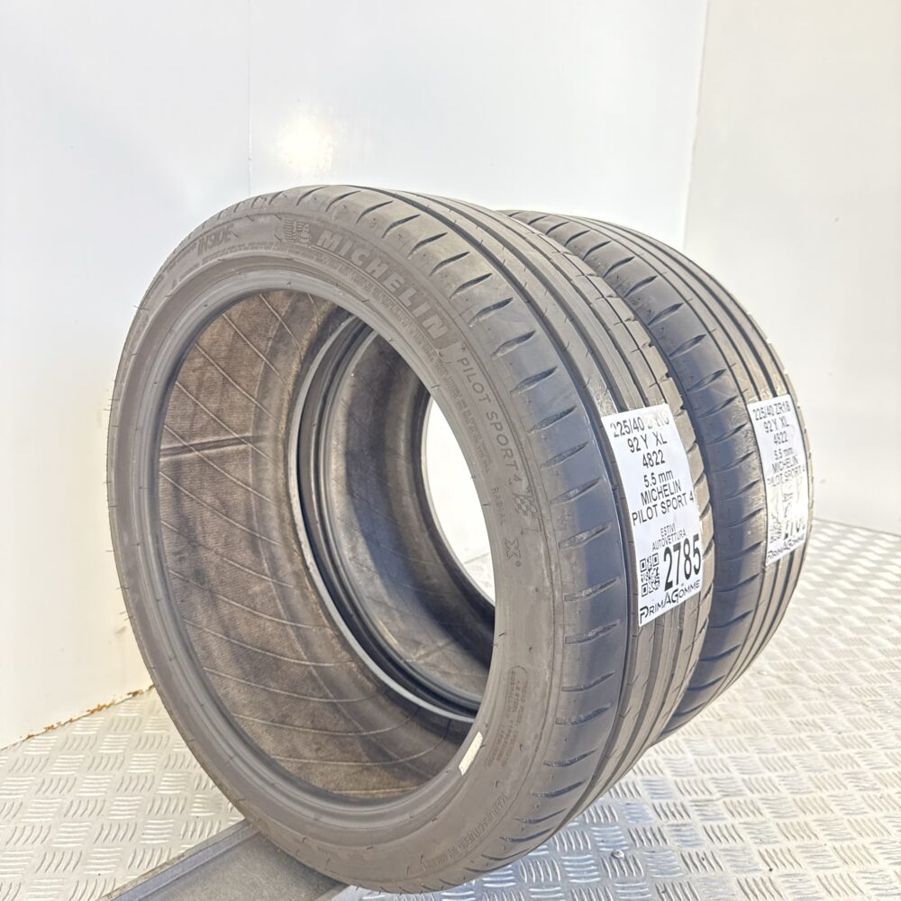 Gomme Usate 225 40 ZR18 XL 92Y Michelin Pilot Sport 4 79% Estive - immagine 5