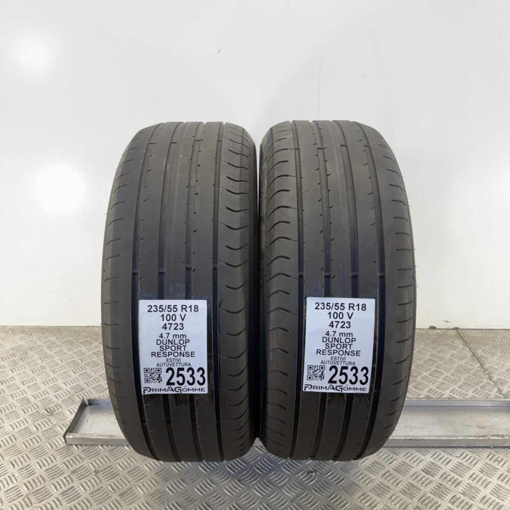 Gomme Usate 235 55 R18 100V Dunlop Sport Response Estive