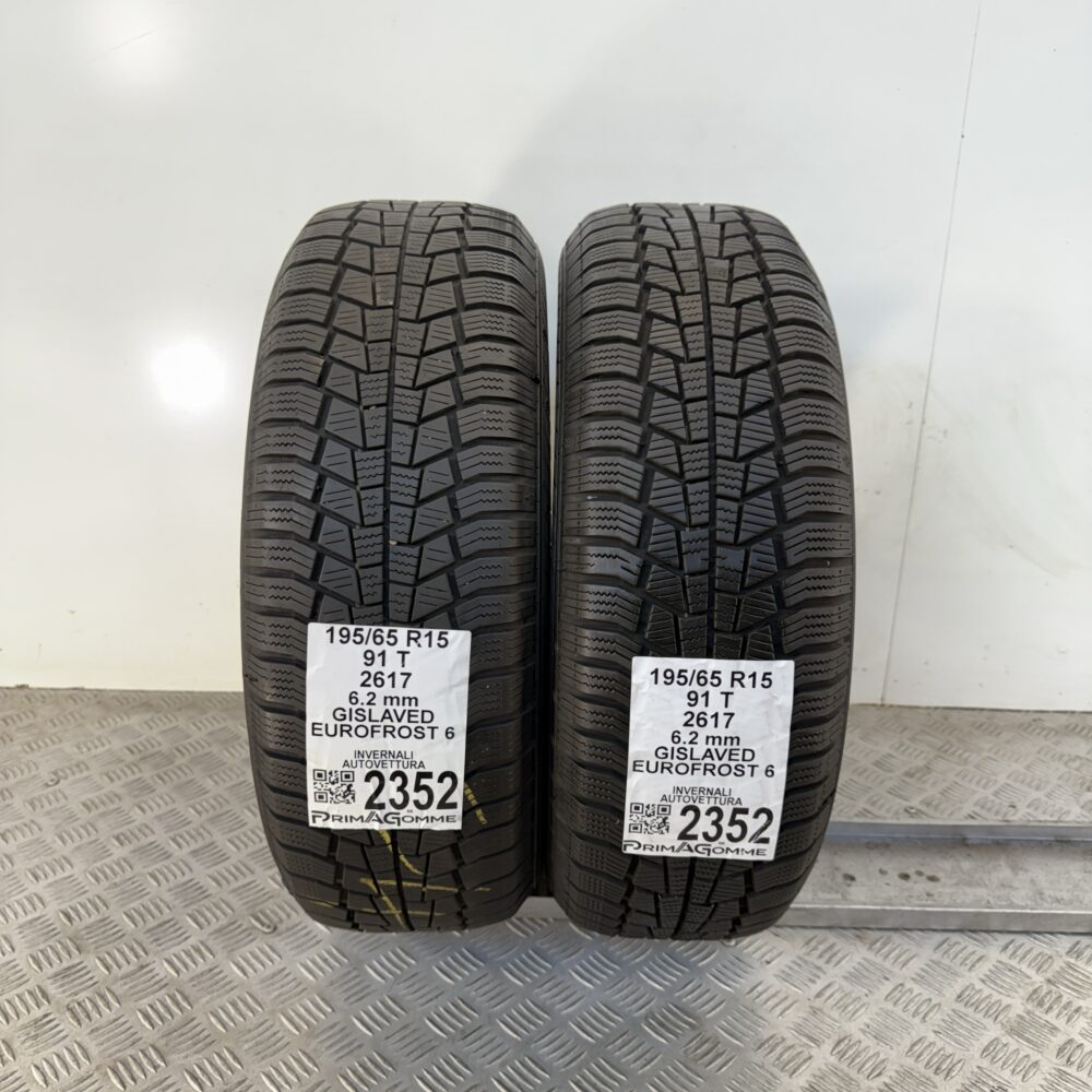 Gomme Usate 195 65 R15 91T Gislaved Eurofrost 6 78% Invernali - immagine 4