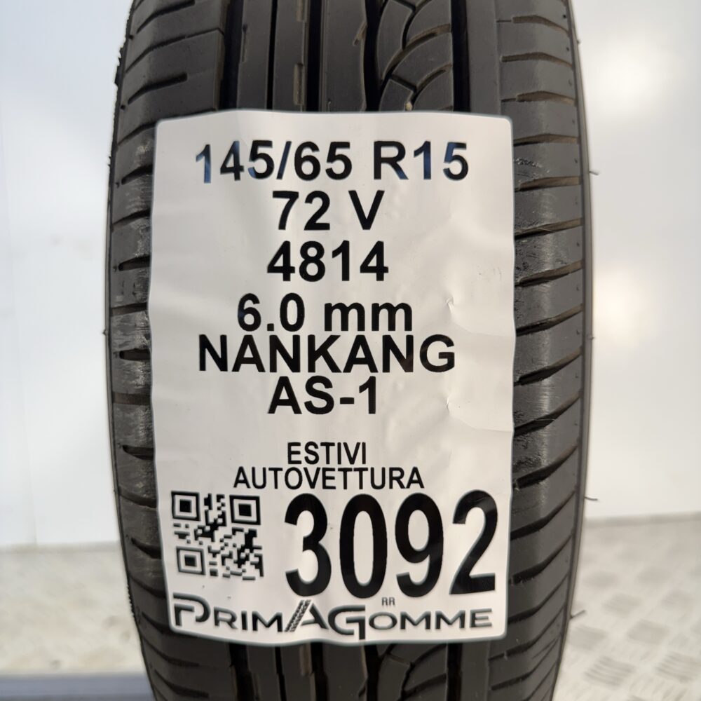 Gomma Usata 145 65 R15 72V Nankang AS-1 86% Estivo - immagine 3