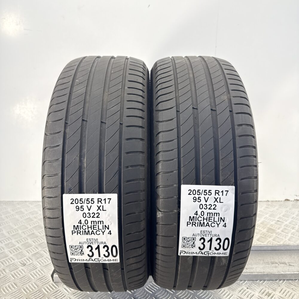 Gomme Usate 205 55 R17 XL 95V MICHELIN Primacy 4 Estive - immagine 4