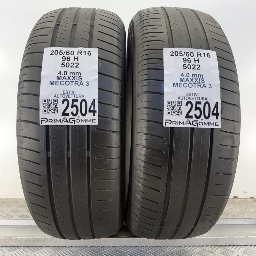 Gomme Usate 205 60 R16 96H Maxxis Mecotra 3 Estive - immagine 3