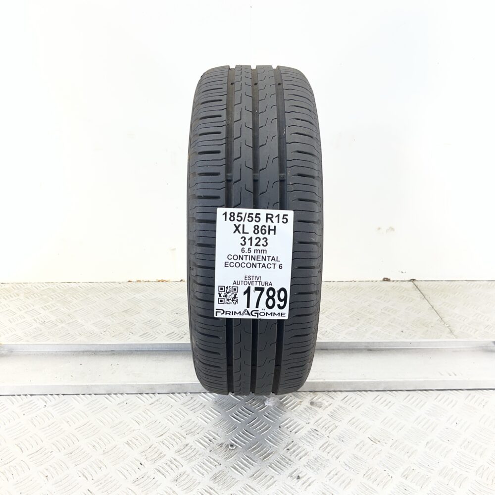 Pneumatico Usato 185 55 R15 XL 86H Continental EcoContact 6 93% Estivo