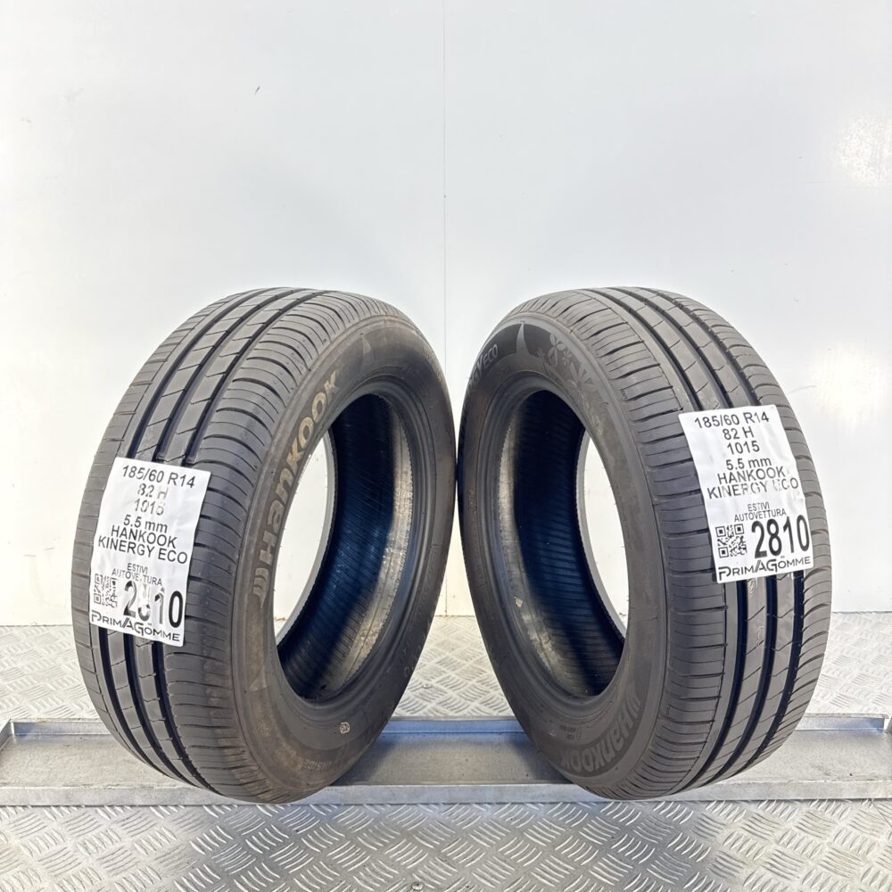 Gomme Usate 185 60 R14 82H Hankook Kinergy Eco 79% Estive - immagine 11