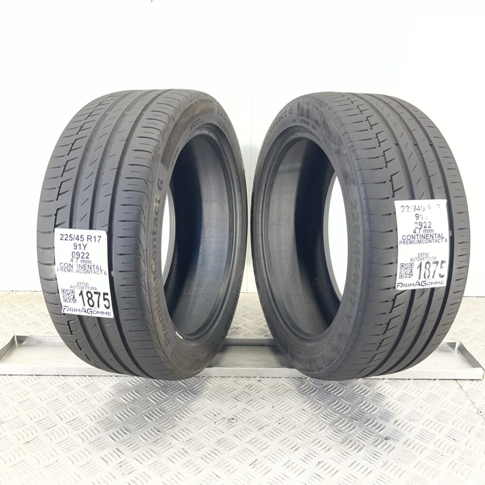 Pneumatici Usati 225 45 R17 91Y CONTINENTAL PremiumContact 6 Estive - immagine 5
