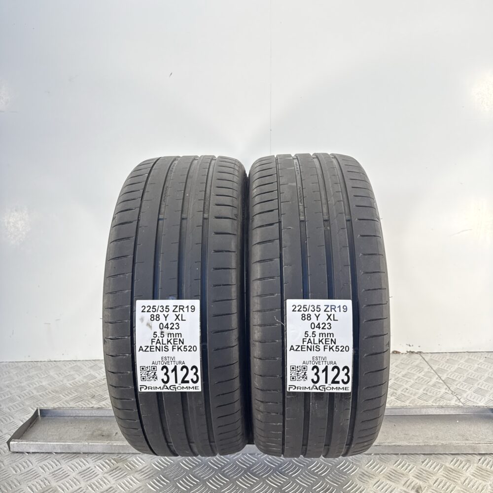 Gomme Usate 225 35 ZR19 XL 88Y Falken Azenis FK520 73% Estive