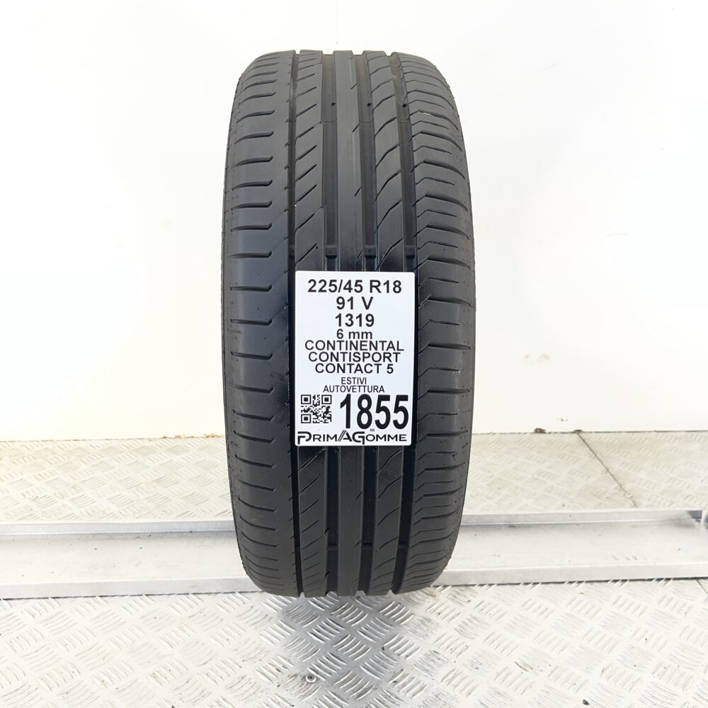 Pneumatico Usato 225 45 R18 91V CONTINENTAL ContiSportContact 5 86% Estivo