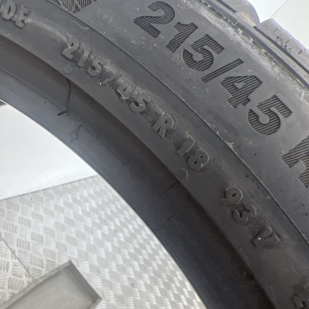 Gomma Usata 215 45 R18 XL 93V Continental Winter Contact TS850P Invernale - immagine 10