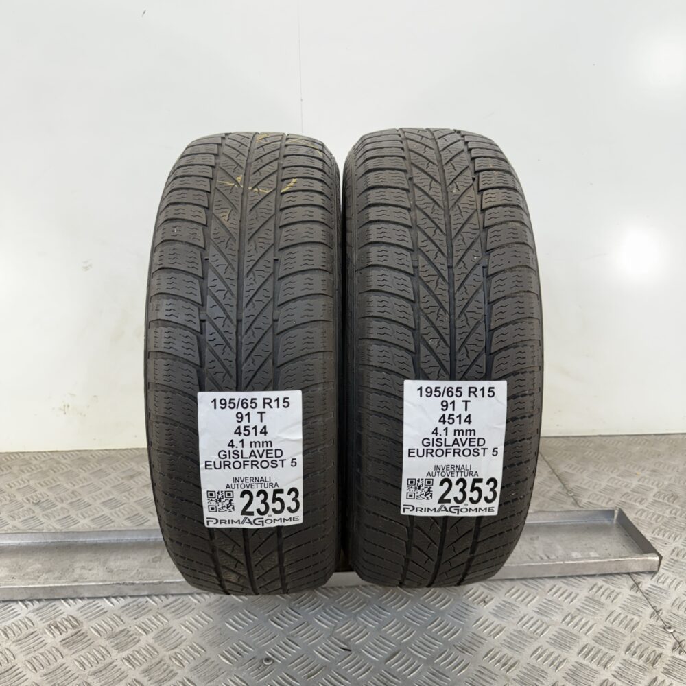Gomme Usate 195 65 R15 91T Gislaved Eurofrost 5 Invernali - immagine 8