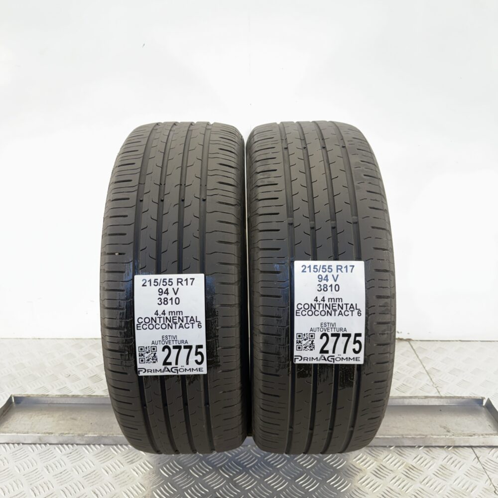 Gomme Usate 215 55 R17 94V Continental EcoContact 6 Estive