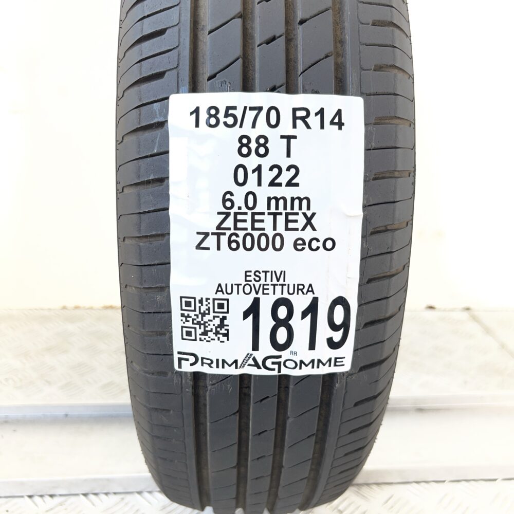 Pneumatico Usato 185 70 R14 88T ZEETEX ZT6000 eco 86% Estivo - immagine 3