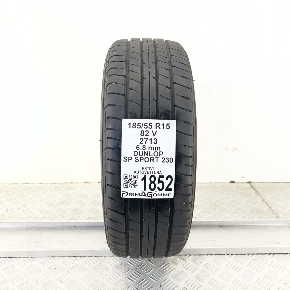 Pneumatico Usato 185 55 R15 82V DUNLOP SP Sport 230 97% Estivo - immagine 2