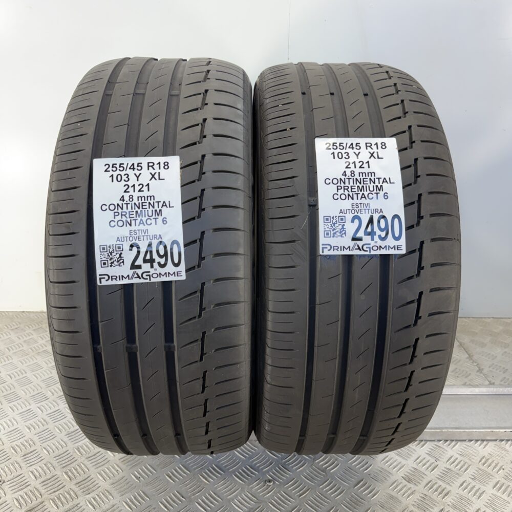 Gomme Usate 255 45 R18 XL 103Y Continental Premium Contact 6 Estive - immagine 6