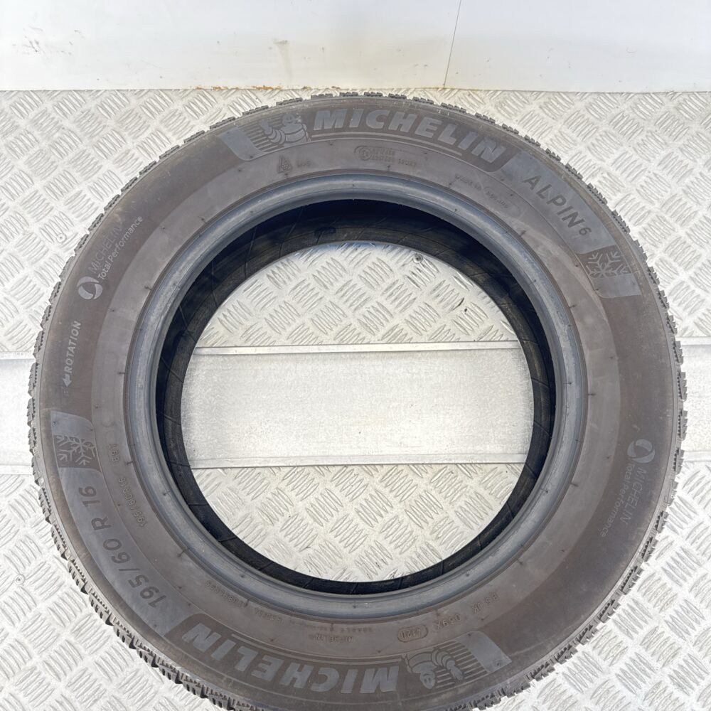 Gomma Usata 195 60 R16 89T Michelin Alpin 6 71% Invernale - immagine 6