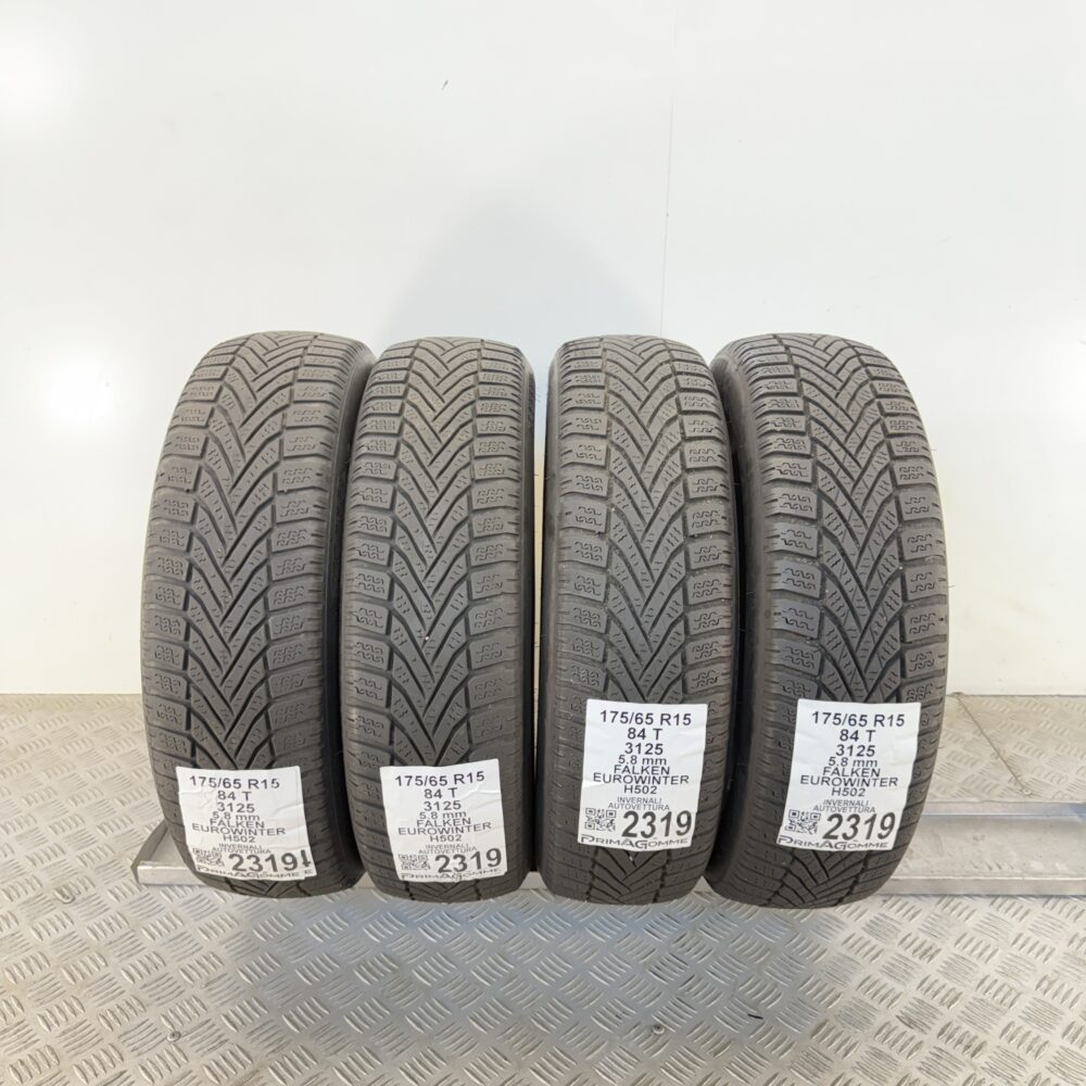 Gomme Usate 175 65 R15 84T Falken Eurowinter H502 83% Invernali