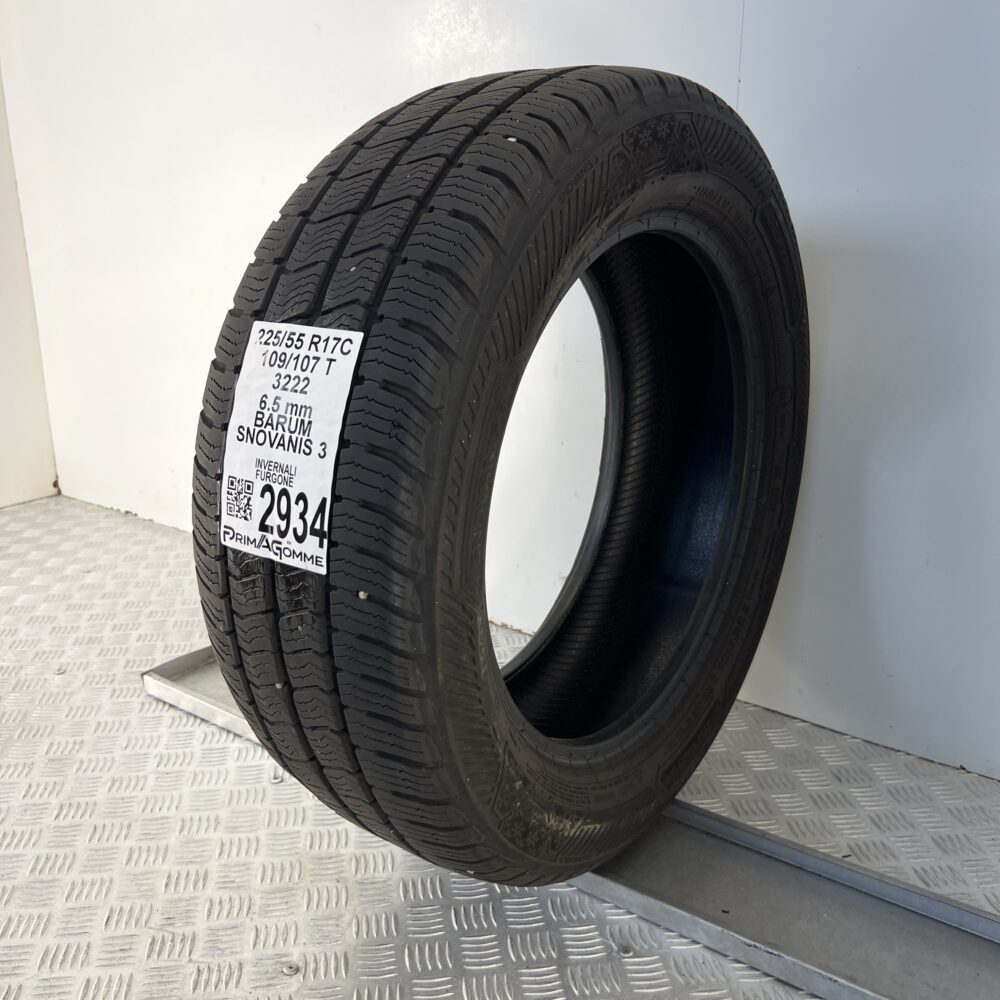 Gomma Usata 225 55 R17C 109/107T BARUM Snovanis 3 72% Invernale - immagine 4