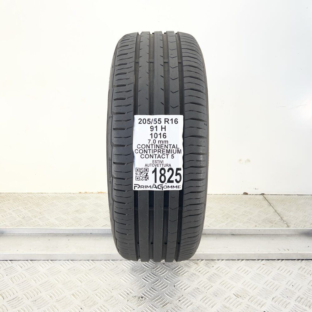 Pneumatico Usato 205 55 R16 91H CONTINENTAL ContiPremiumContact 5 100% Estivo