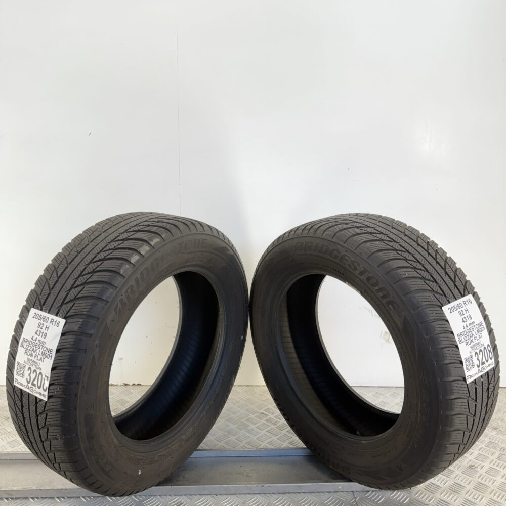 Gomme Usate 205 60 R16 92H Bridgestone Blizzak LM001 RunFlat Invernali - immagine 6