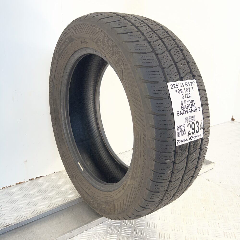 Gomma Usata 225 55 R17C 109/107T BARUM Snovanis 3 72% Invernale - immagine 5
