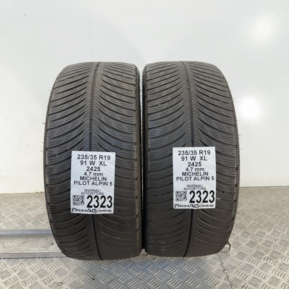 Gomme Usate 235 35 R19 XL 91W Michelin Pilot Alpin 5 Invernali