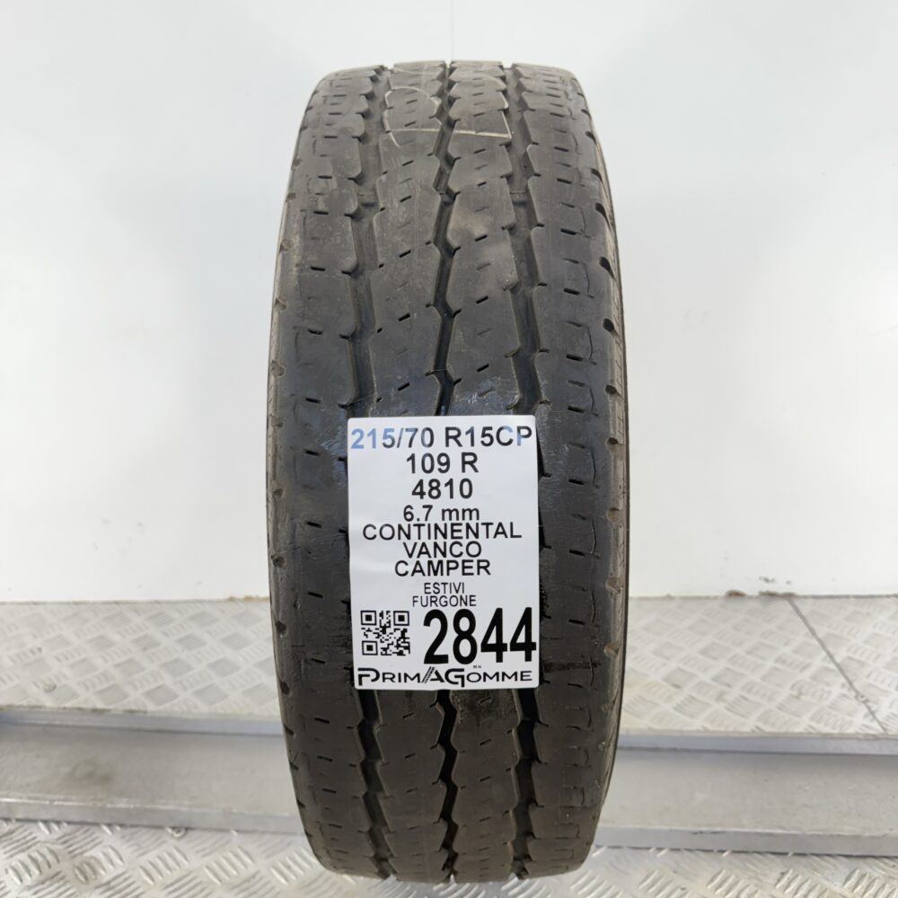 Gomma Usata 215 70 R15C 109R Continental Vanco Camper 74% Estivo
