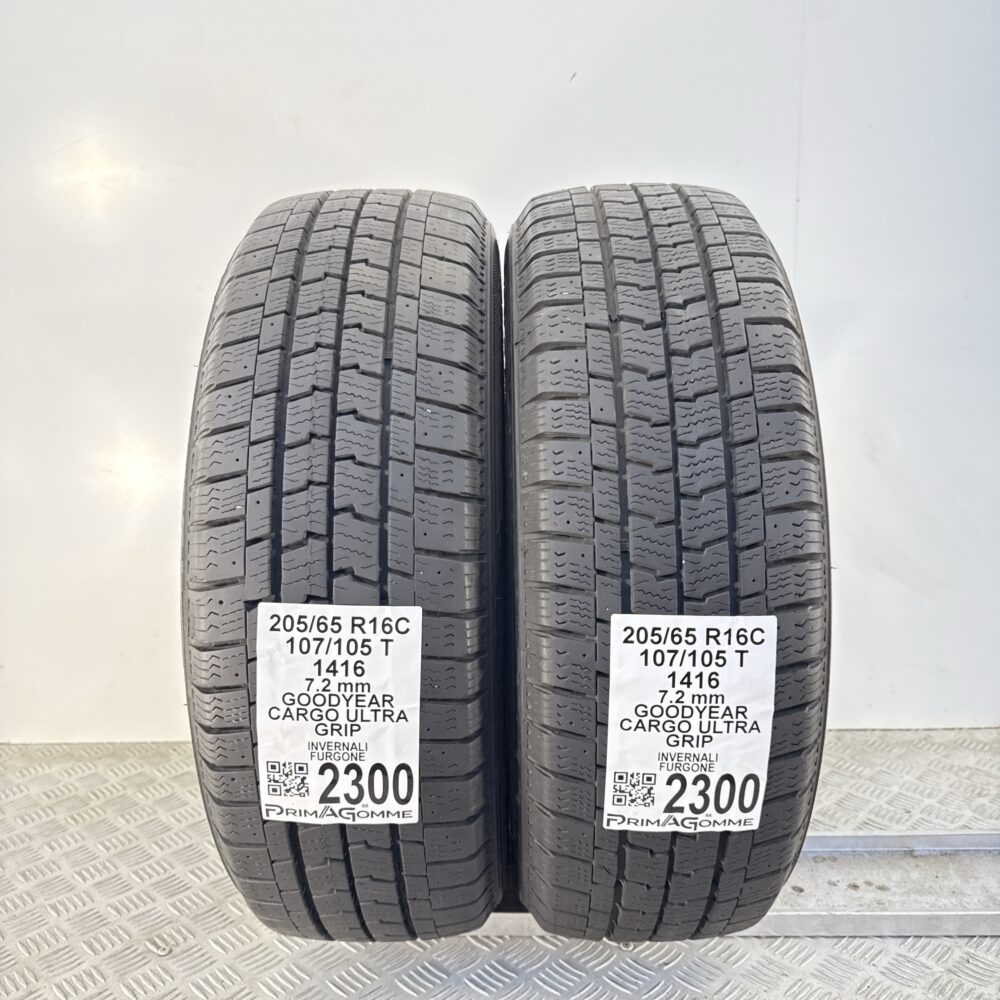 Gomme Usate 205 65 R16C 107/105T Goodyear Cargo Ultra Grip 80% Invernali - immagine 4