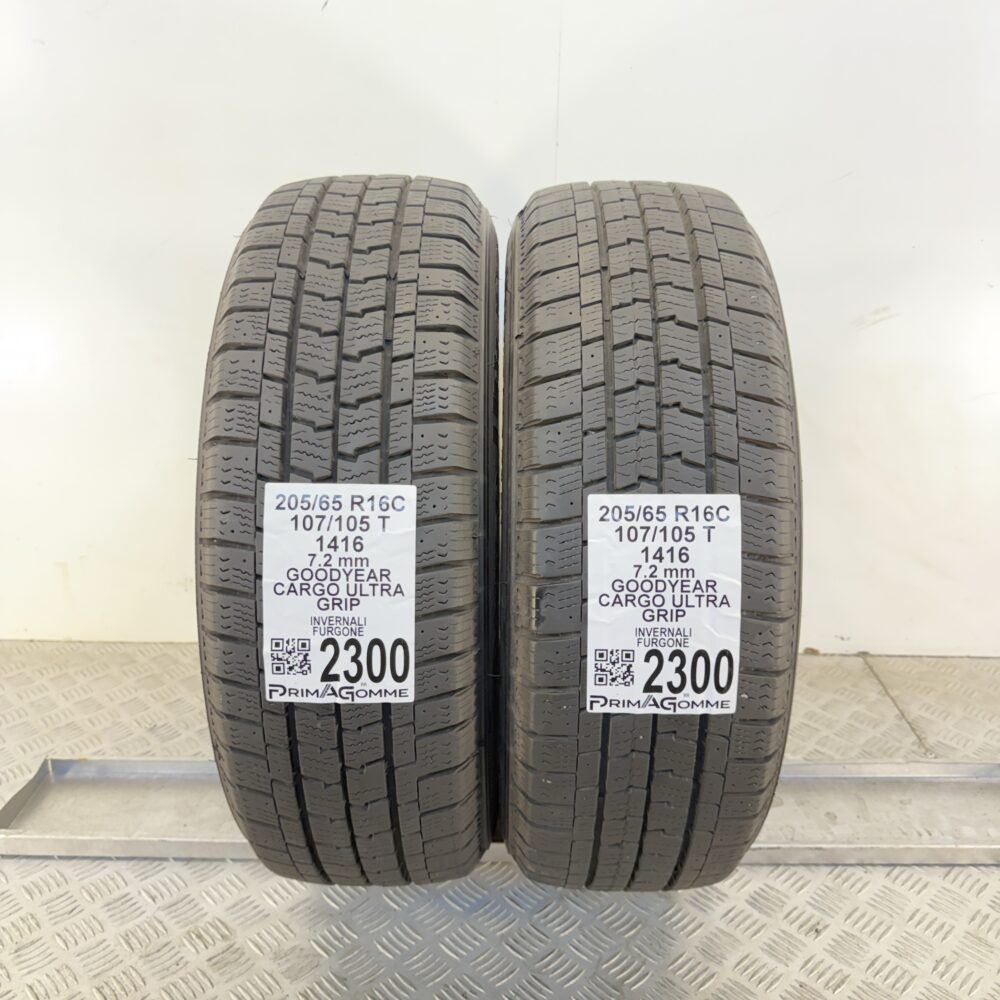Gomme Usate 205 65 R16C 107/105T Goodyear Cargo Ultra Grip 80% Invernali - immagine 8