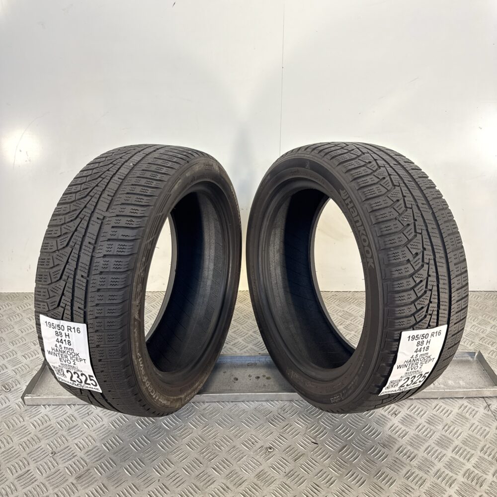 Gomme Usate 195 50 R16 88H Hankook Winter Icept Evo 2 Invernali - immagine 6