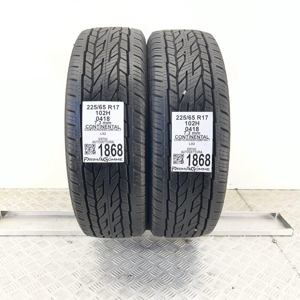 Pneumatici Usati 225 65 R17 102H CONTINENTAL ContiCrossContact LX2 100% Estive - immagine 4