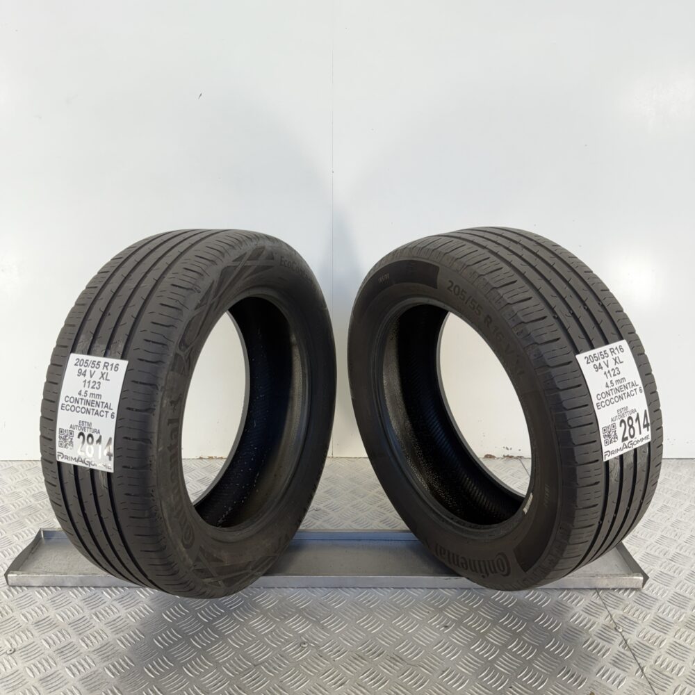 Gomme Usate 205 55 R16 XL 94V Continental EcoContact 6 Estive - immagine 11