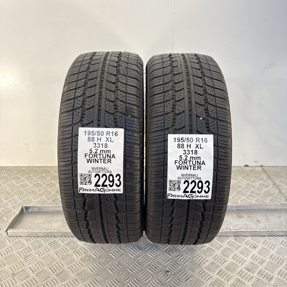 Gomme Usate 195 50 R16 XL 88H Fortuna Winter Invernali