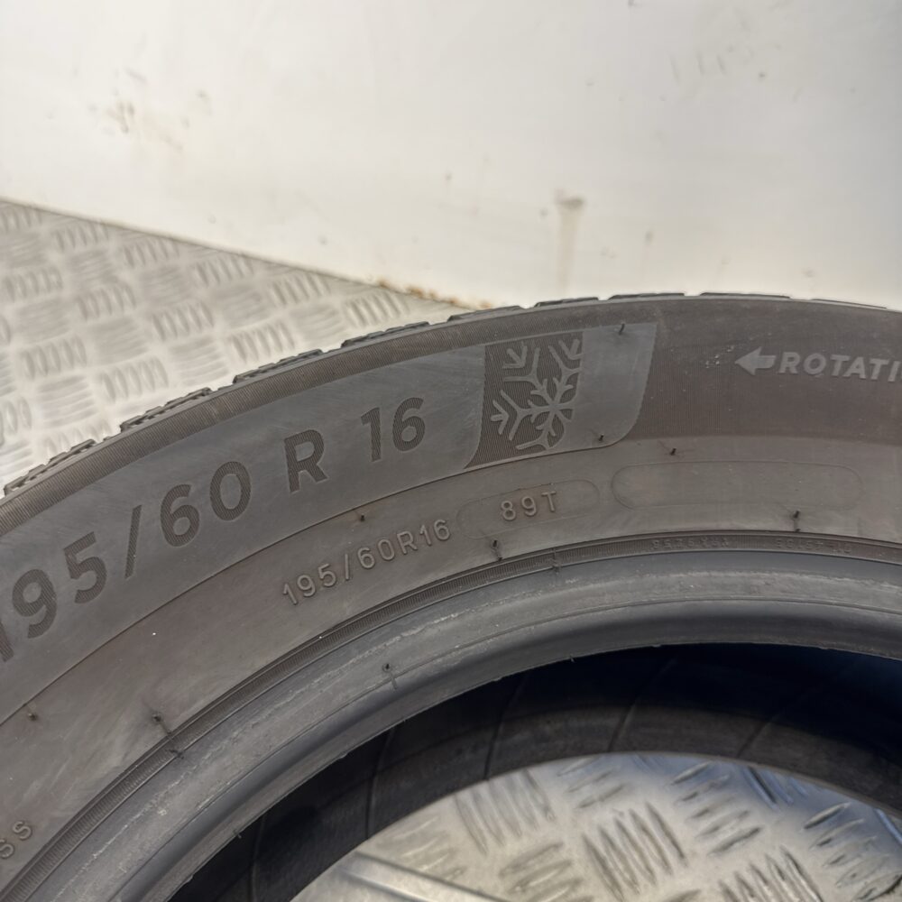Gomma Usata 195 60 R16 89T Michelin Alpin 6 71% Invernale - immagine 7