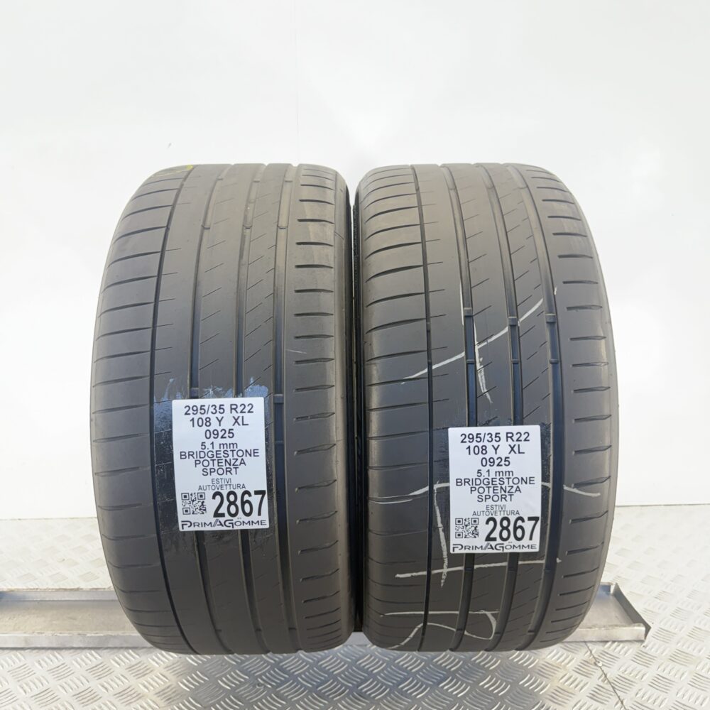 Gomme Usate 295 35 R22 XL 108Y Bridgestone Potenza Sport 73% Estive