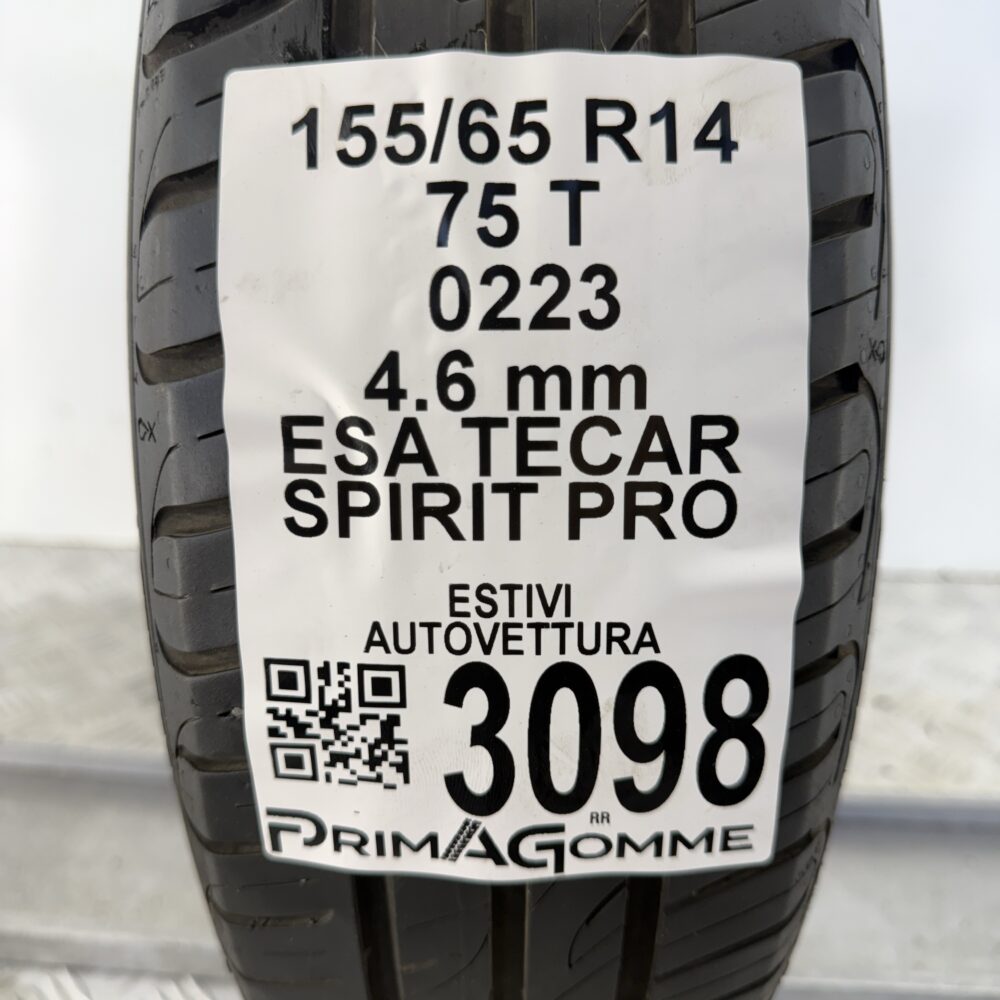 Gomma Usata 155 65 R14 75T Esa Tecar Spirit Pro Estivo - immagine 3