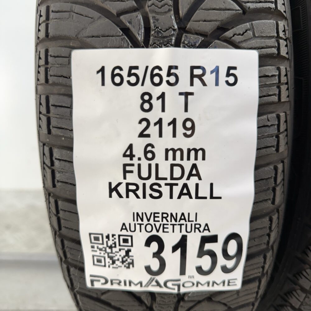 Gomme Usate 165 65 R15 81T FULDA KRISTALL Invernali - immagine 3