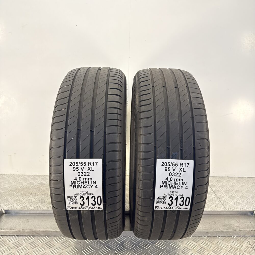 Gomme Usate 205 55 R17 XL 95V MICHELIN Primacy 4 Estive - immagine 8