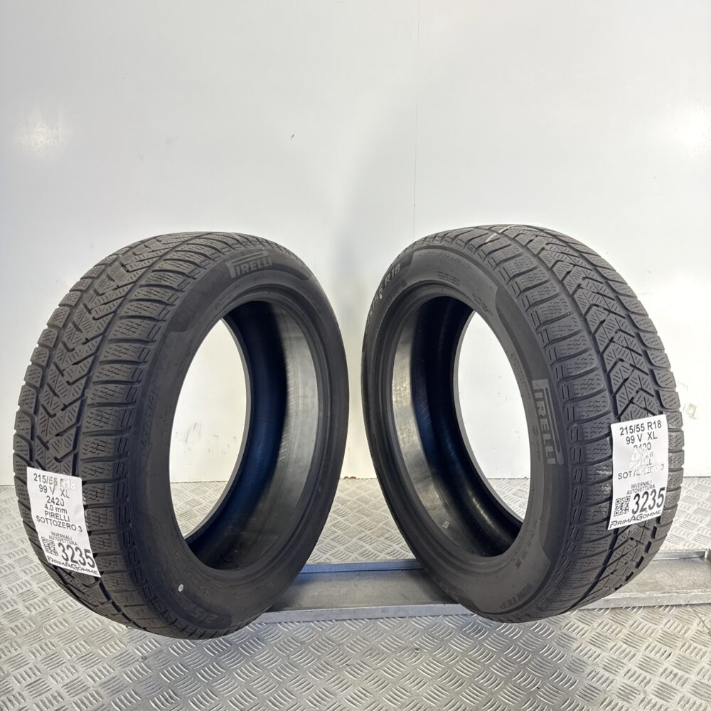 Gomme Usate 215 55 R18 XL 99V Pirelli Sottozero 3 Invernali - immagine 7