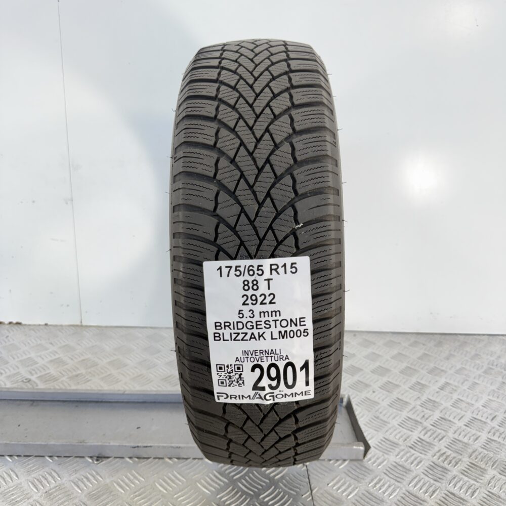 Gomma Usata 175 65 R15 88T Bridgestone Blizzak LM005 Invernale