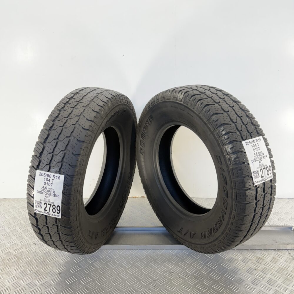 Gomme Usate 205 80 R16 104T Cooper Discoverer A/T Estive - immagine 7