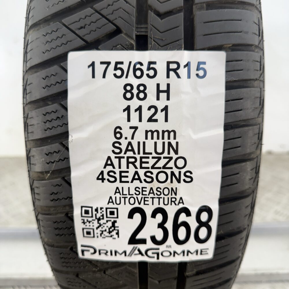 Gomma Usata 175 65 R15 88H Sailun Atrezzo 4Seasons 96% 4 Stagioni - immagine 3