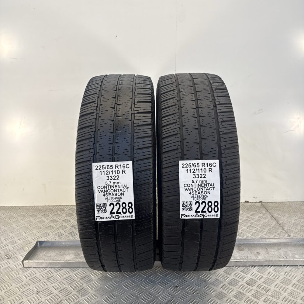 Gomme Usate 225 65 R16C 112/110R Continental VanContact 4Season 4 Stagioni