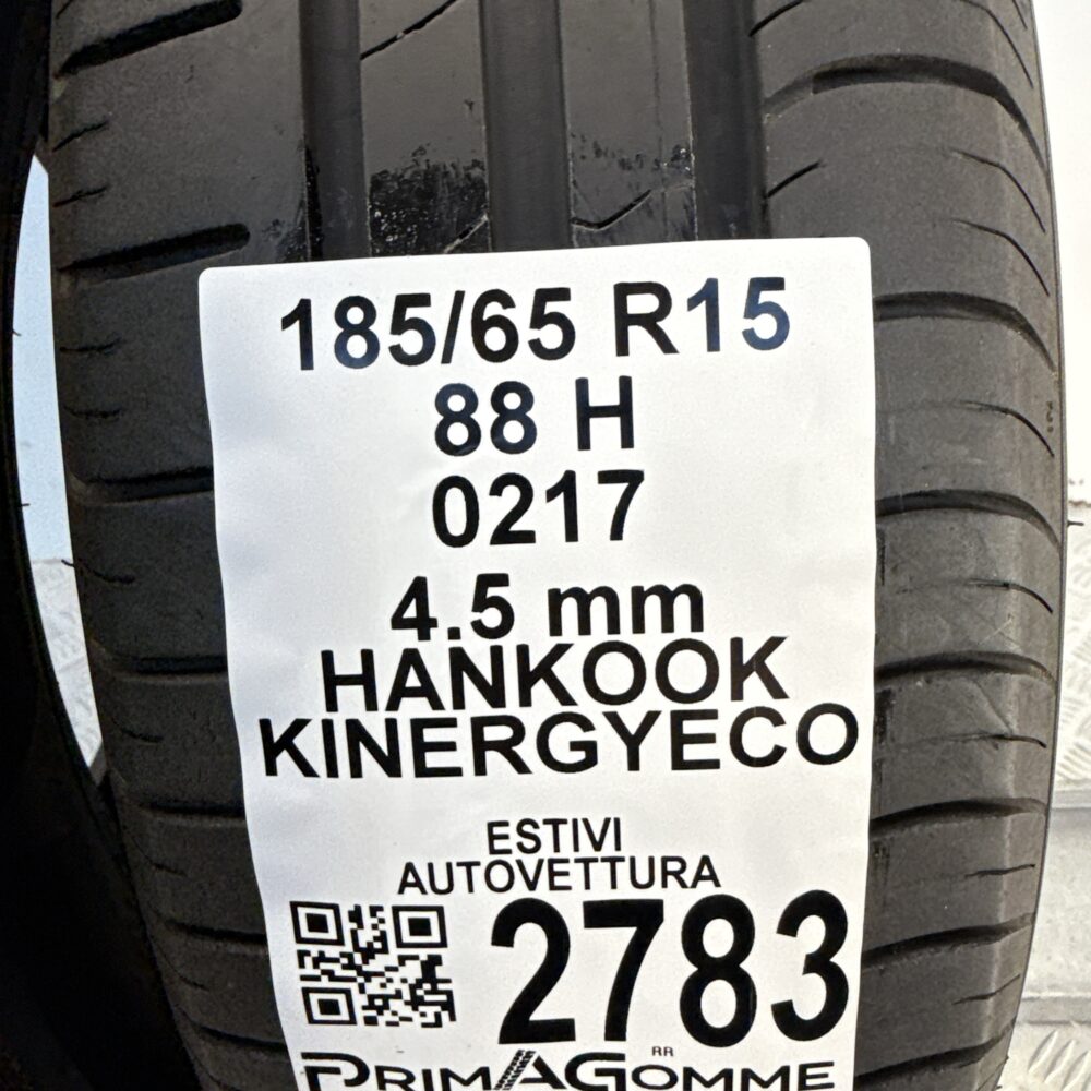 Gomme Usate 185 65 R15 88H Hankook Kinergy Eco Estive - immagine 3