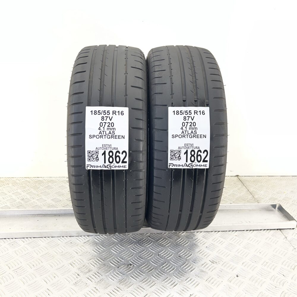 Pneumatici Usati 185 55 R16 87V ATLAS Sportgreen Estive