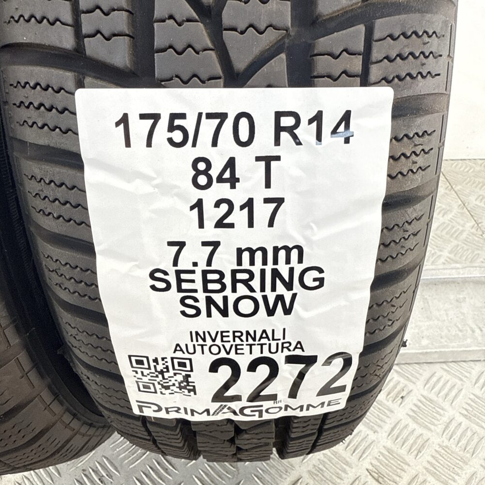 Gomme Usate 175 70 R14 84T Sebring Snow 96% Invernali - immagine 3